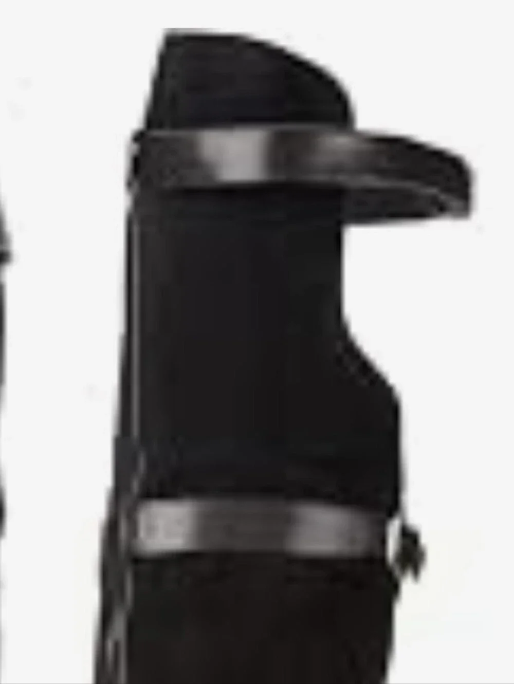 Vivienne Westwood Black Over-the-Knee Stiletto Boots with Buckle Straps